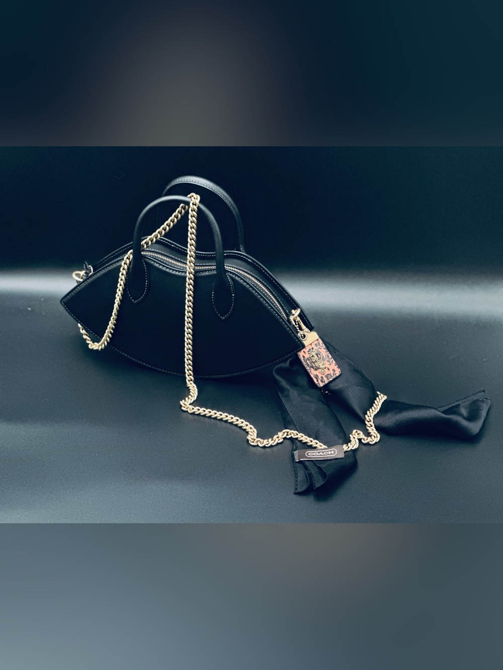 Coach Black Lip-Shaped Crossbody Bag